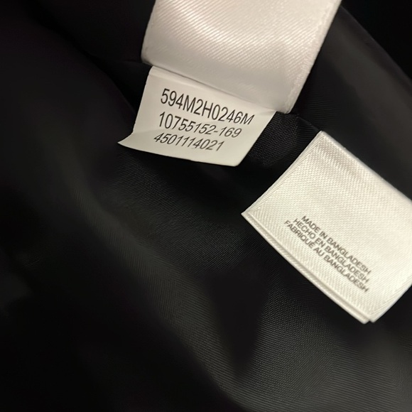 New Nine West Black Open-Front Blazer Jacket Large Fully Lined Collarless Career - Picture 11 of 14